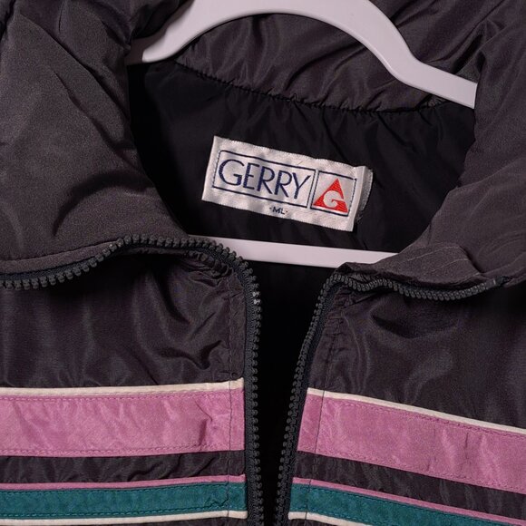 VINTAGE Gerry USED Women's Down Puffer Jacket (ML, Gray, Made In USA, Skiing) PM - Picture 3 of 9